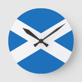 Vlag van Scotland Wall Clock Ronde Klok