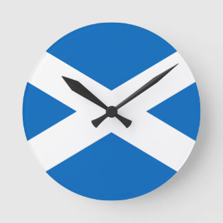 Vlag van Scotland Wall Clock Ronde Klok