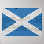 Vlag van Scotland Weathered Poster (Voorkant)