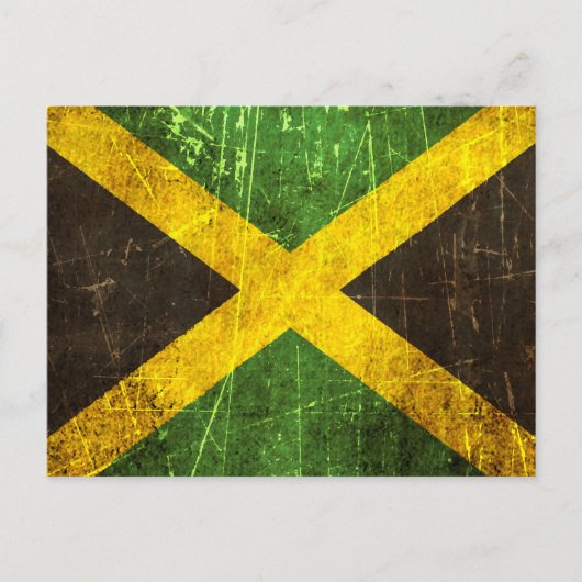 vlag van Scratched and Worn Briefkaart (Voorkant)