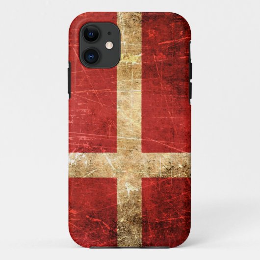  vlag van Scratched en Worn Case-Mate iPhone Case (Achterkant)