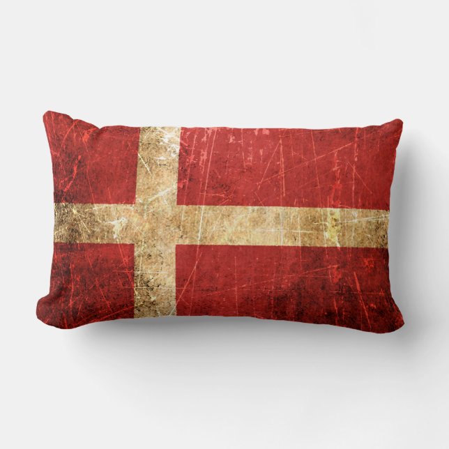  vlag van Scratched en Worn Kussen (Voorkant)