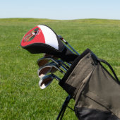 Vlag van Sealand, met wapenschild bovenaan Golfheadcover (Insitu)