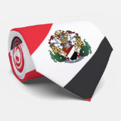 Vlag van Sealand, met wapenschild bovenaan Stropdas (Opgerold)