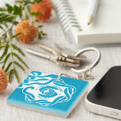 Vlag van Seattle Sleutelhanger (Voorkant Rechts)