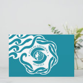 Vlag van Seattle (staat Washington) Briefpapier (Staand voorkant)