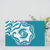 Vlag van Seattle (staat Washington) Briefpapier (Staand voorkant)