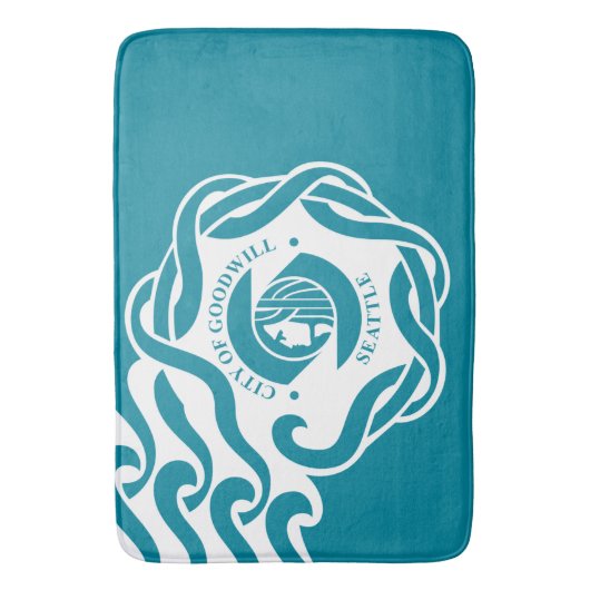 Vlag van Seattle (Washington) Badmat (Voorkant Verticaal)