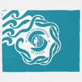 Vlag van Seattle (Washington) Fleece Deken (Voorkant (Horizontaal))