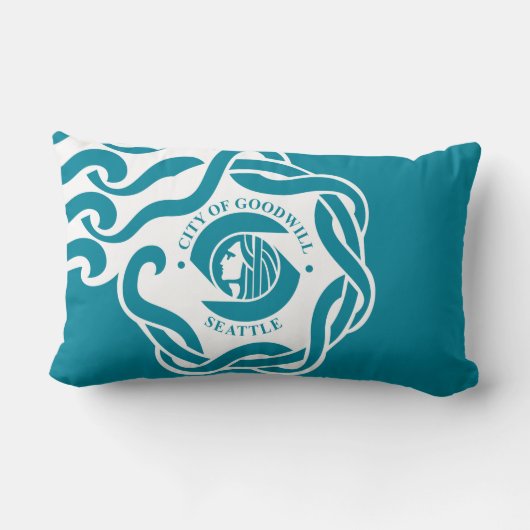 Vlag van Seattle (Washington) Kussen (Achterkant)