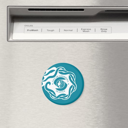 Vlag van Seattle (Washington) Magneet (Insitu (Vaatwasser))