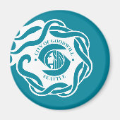 Vlag van Seattle (Washington) Magneet (Voorkant)