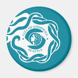 Vlag van Seattle (Washington) Magneet