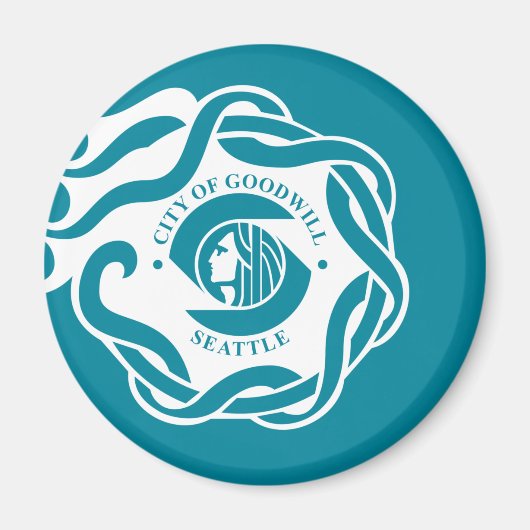 Vlag van Seattle (Washington) Magneet (Voorkant)