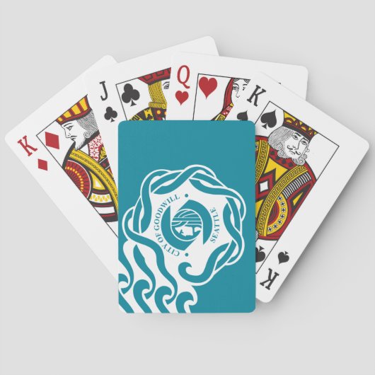 Vlag van Seattle (Washington) Pokerkaarten (Achterkant)