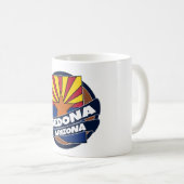 Vlag van Sedona Arizona barst mok (Voorkant rechts)