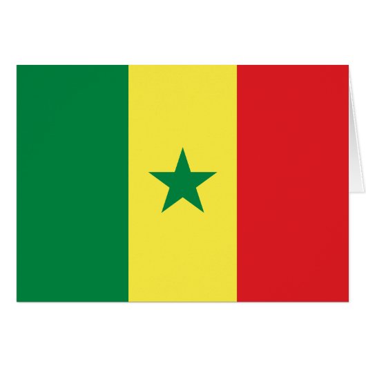 Vlag van Senegal (Voorkant Horizontaal)