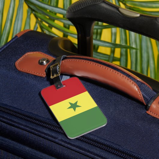 Vlag van Senegal Bagagelabel (Voorkant Insitu 1)