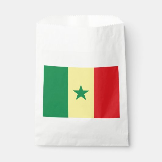 Vlag van Senegal Bedankzakje (Voorkant)