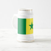 Vlag van Senegal Bierpul (Voorkant links)