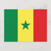 Vlag van Senegal Briefkaart (Voorkant)