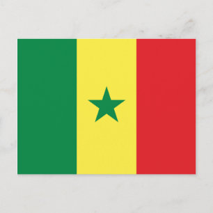 Vlag van Senegal Briefkaart