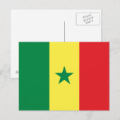 Vlag van Senegal Briefkaart (Voorkant / Achterkant)