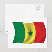 Vlag van Senegal Briefkaart (Voorkant / Achterkant)