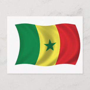 Vlag van Senegal Briefkaart