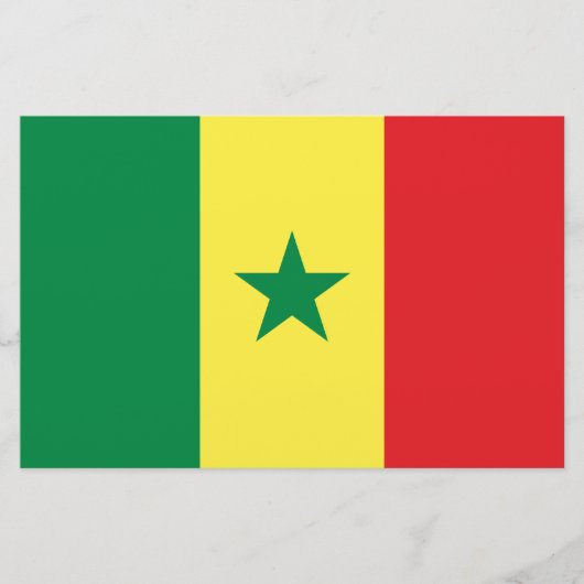 Vlag van Senegal Briefpapier (Voorkant)