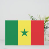 Vlag van Senegal Briefpapier (Staand voorkant)