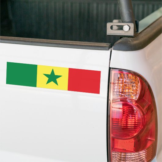 Vlag van Senegal Bumpersticker (Op Truck)