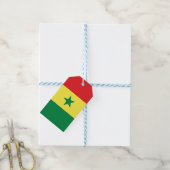 Vlag van Senegal Cadeaulabel (Met Touw)