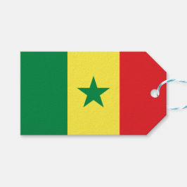 Vlag van Senegal Cadeaulabel