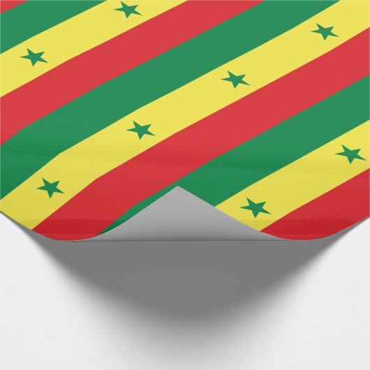 Vlag van Senegal Cadeaupapier (Hoek)