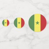 Vlag van Senegal Confetti (Achterkanten)