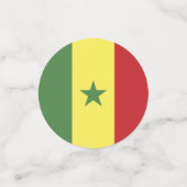 Vlag van Senegal Confetti (Kleine voorkant)