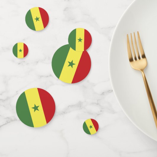 Vlag van Senegal Confetti (Groep)