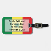 Vlag van Senegal - Easy ID Personal Bagagelabel (Voorkant horizontaal)