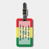 Vlag van Senegal - Easy ID Personal Bagagelabel (Voorkant verticaal)