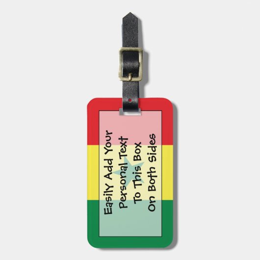 Vlag van Senegal - Easy ID Personal Bagagelabel (Voorkant verticaal)