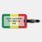 Vlag van Senegal - Easy ID Personal Bagagelabel (Achterkant horizontaal)