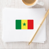 Vlag van Senegal-etiketten Etiket (Insitu)