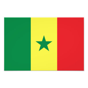 Vlag van Senegal Foto Afdruk