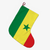 Vlag van Senegal Grote Kerstsok (Voorkant (Hangend))