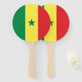 Vlag van Senegal Handwaaier (Voorkant en achterkant)