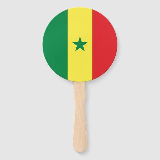 Vlag van Senegal Handwaaier (Voorkant)