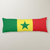 Vlag van Senegal Lichaamskussen (Achterkant)
