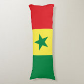Vlag van Senegal Lichaamskussen (Voorkant Verticaal)