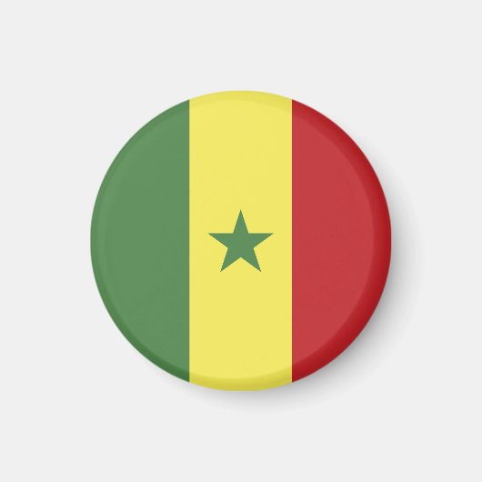 Vlag van Senegal Magneet (Voorkant)